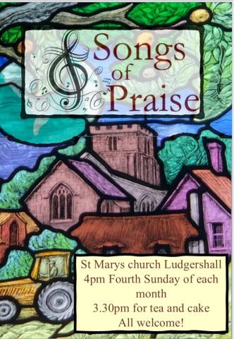 Songs of Praise - St Mary's Ludgershall - every fourth Sunday from 3.30pm
