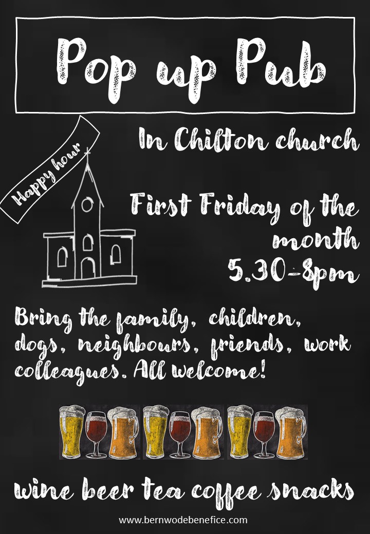Pop up pub - Chilton - first Friday - 1730-2000
