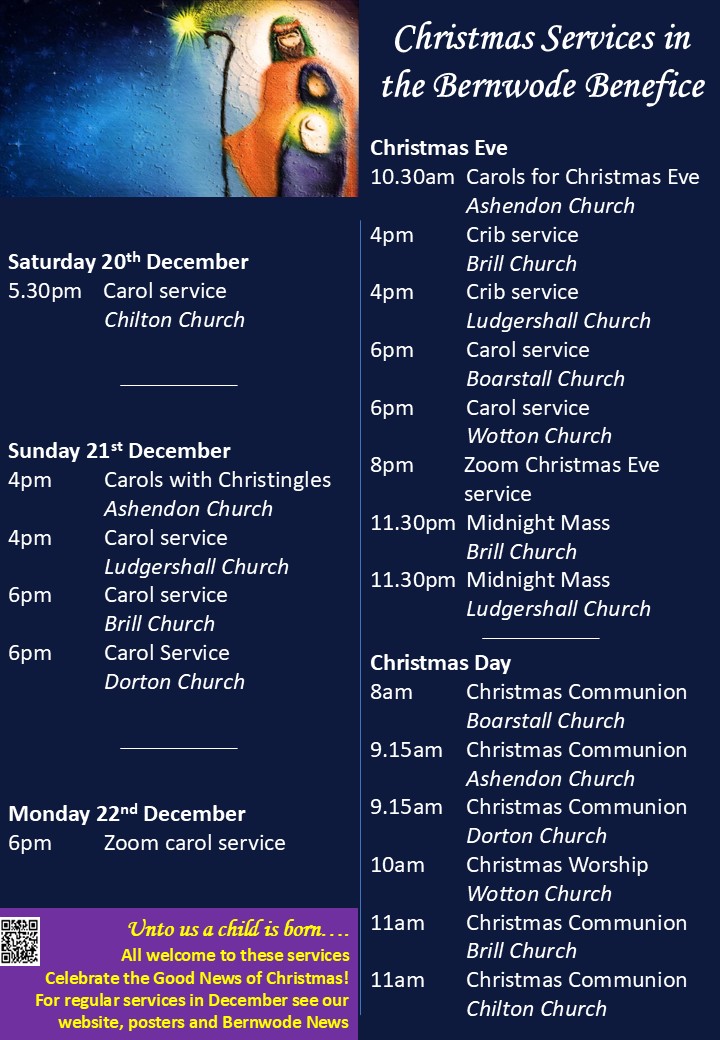 Christmas Services from 20 Dec